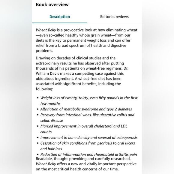 Wheat Belly By‎ William Davis, MD Paperback Book - Picture 2 of 8